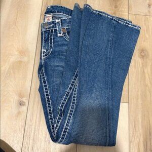 TRUE RELIGION JOEY LOW RISE FLARE JEANS